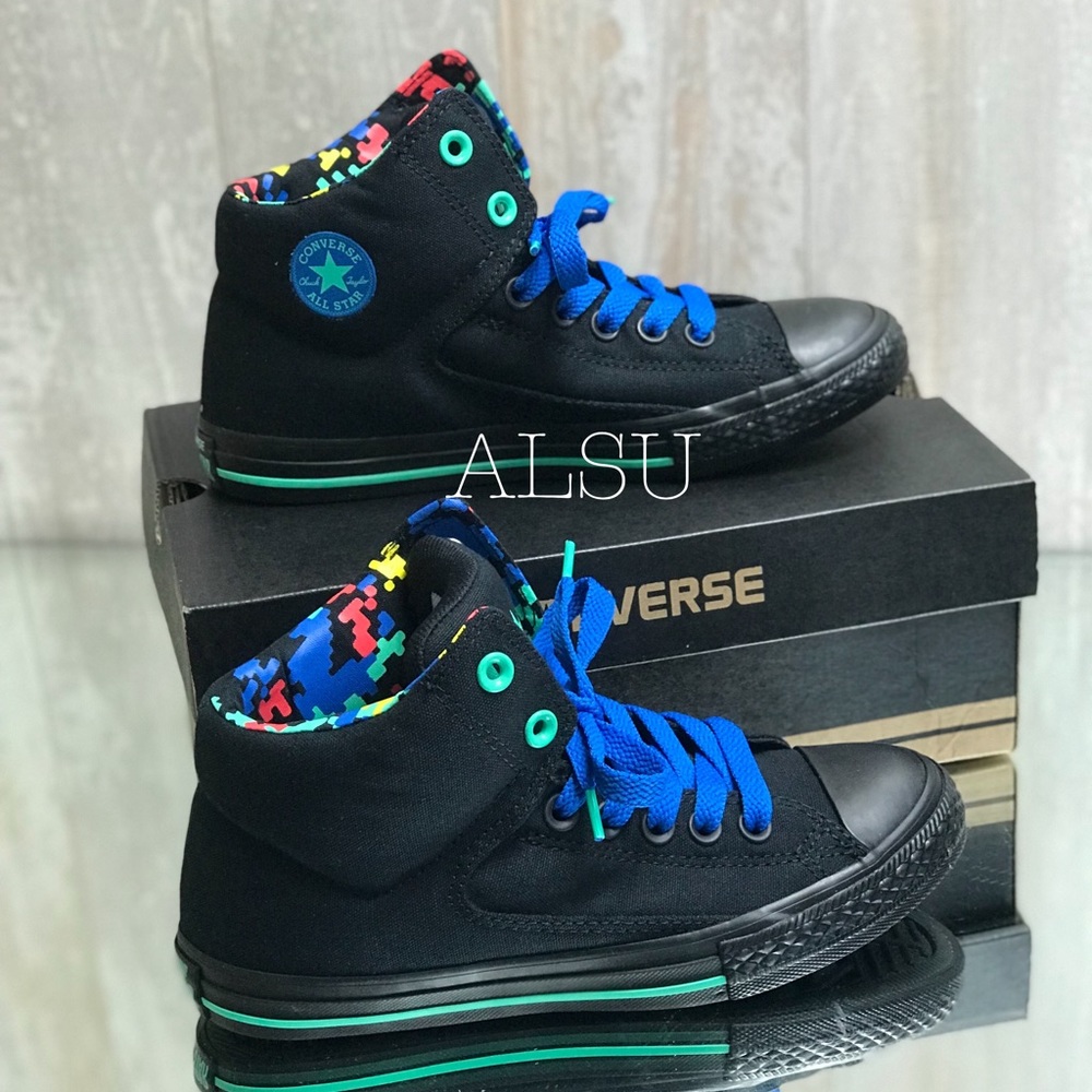Converse Ctas High Street Black Solar Kid’s - Picture 2 of 8